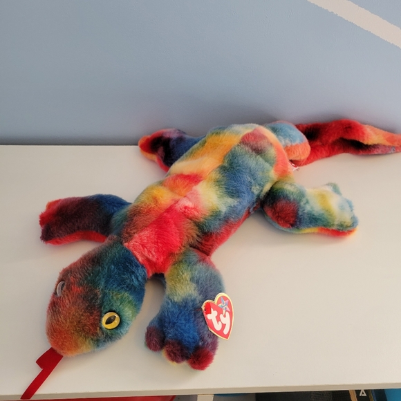 Lizzy the Beanie Baby Lizard 1999 TY Beanie Buddies Collection - Picture 2 of 11